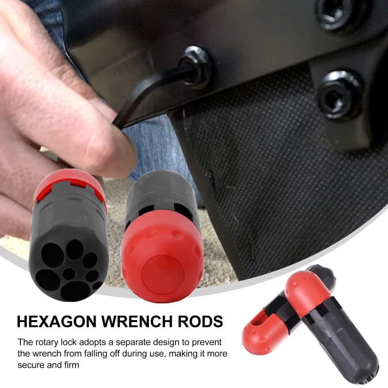 TorSor 3 Pack Hex Key Auxiliary Handle Grip Hexagon Allen Wrench Extension Rod Finger Saver Helping T-Handle Adapter for Allen Wrench Set  Arm Ball End Hex Key Set Long - Image 4